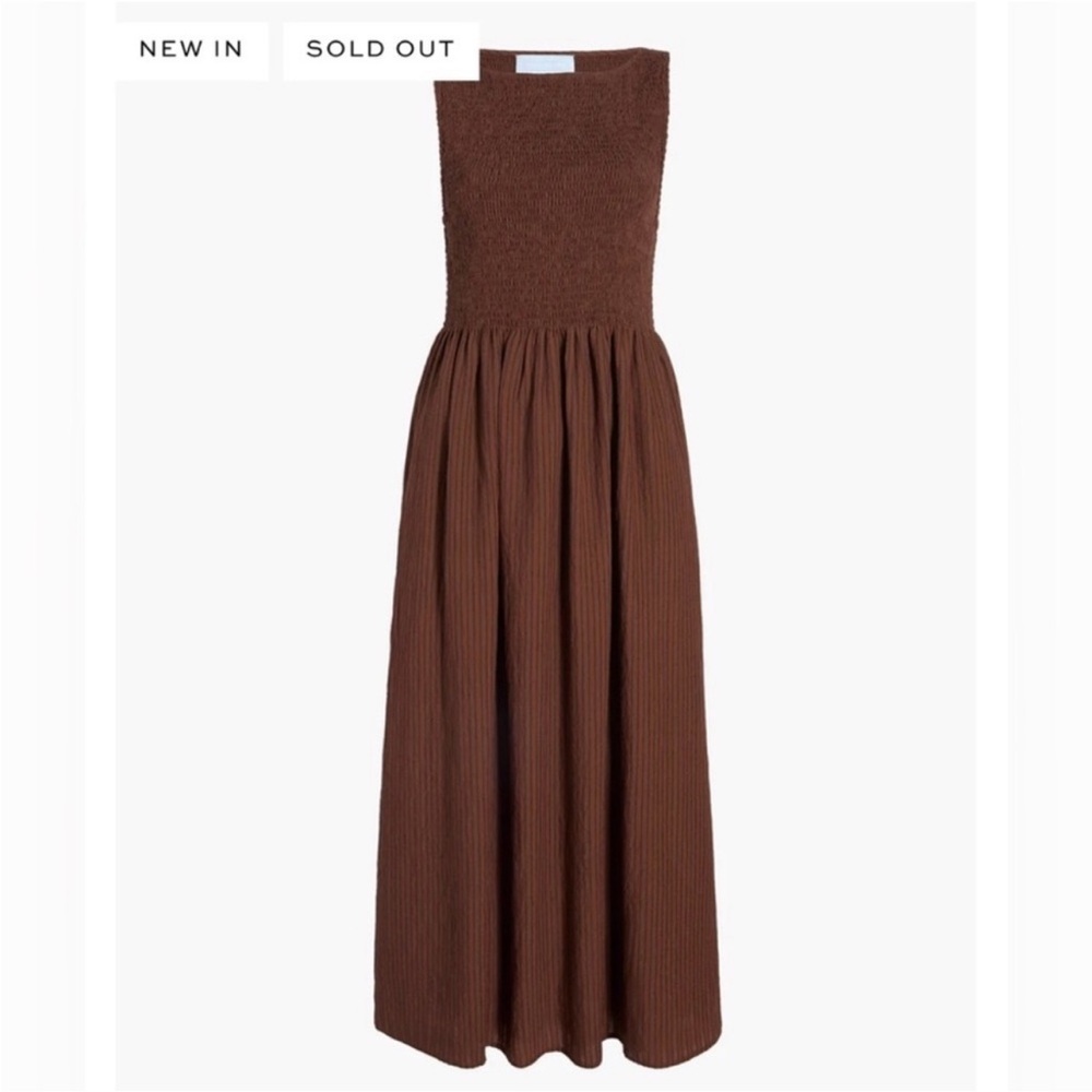 Hill House Cosima Nap Dress-chocolate
